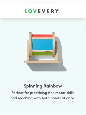 Lovevery Spinning Rainbow Kids Toy